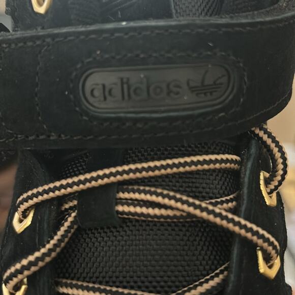 Adidas Forum Mid Adventure Pack Black/Gum Sneakers Size 10.5 - Picture 7 of 11